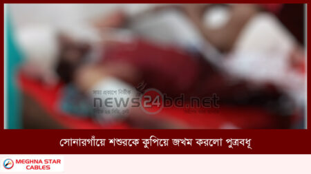 সোনারগাঁয়ে শশুরকে কুপিয়ে জখম করলো পুত্রবধূ
