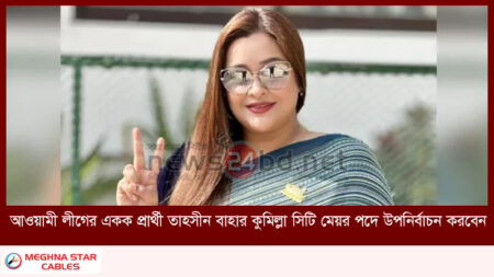 আওয়ামী লীগের একক প্রার্থী তাহসীন বাহার কুমিল্লা সিটি মেয়র পদে উপনির্বাচন করবেন