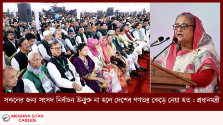 সকলের জন্য সংসদ নির্বাচন উন্মুক্ত না হলে দেশের গণতন্ত্র কেড়ে নেয়া হত : প্রধানমন্ত্রী