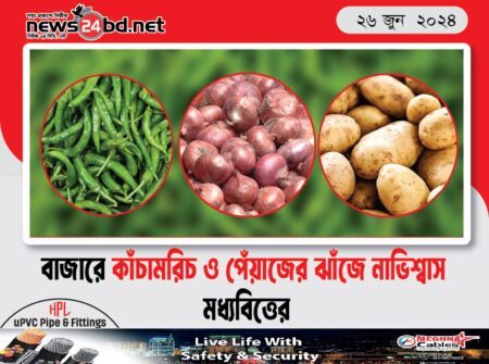 বাজারে কাঁচামরিচ ও পেঁয়াজের ঝাঁজে নাভিশ্বাস মধ্যবিত্তের