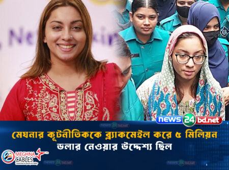 মেঘনার কূটনীতিককে ব্ল্যাকমেইল করে ৫ মিলিয়ন ডলার নেওয়ার উদ্দেশ্য ছিল