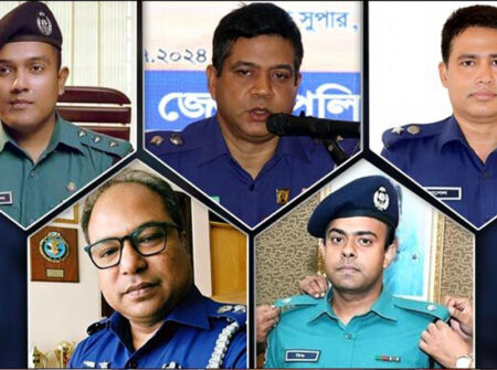 ১৩ ঊর্ধ্বতন পুলিশ কর্মকর্তা বরখাস্ত