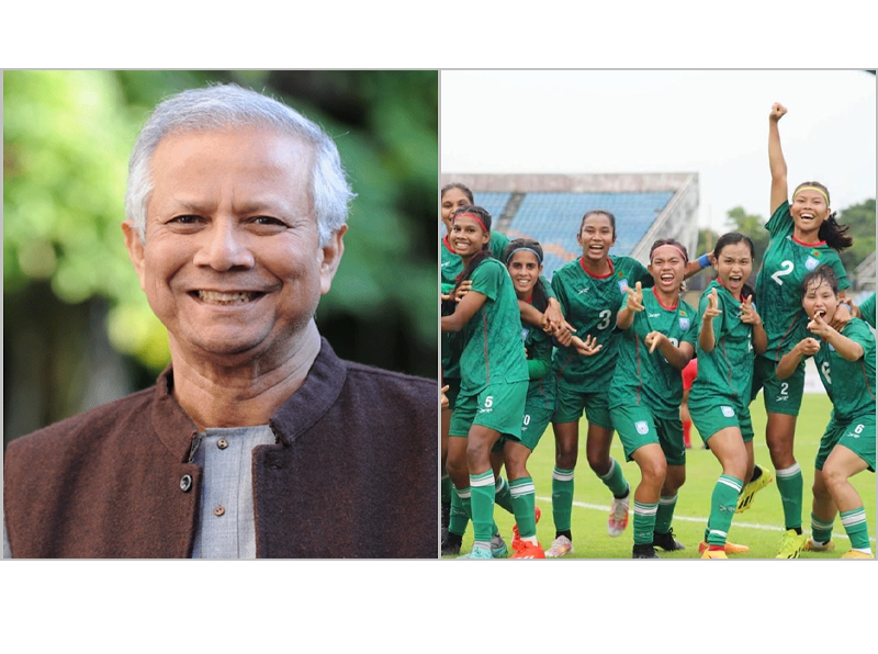 নারী ফুটবল দলকে প্রধান উপদেষ্টার অভিনন্দন