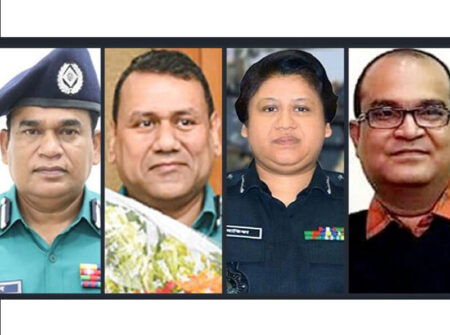 ৪ ডিআইজিকে বাধ্যতামূলক অবসরে পাঠিয়েছে সরকার