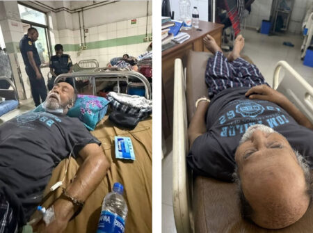 “মৃত্যুর পরেও সাবেক শিল্পমন্ত্রীর হাতে দেখা যায় হাতকড়া”