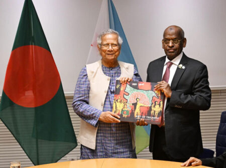 রোমে প্রধান উপদেষ্টার সঙ্গে জিবুতির প্রধানমন্ত্রীর বৈঠক