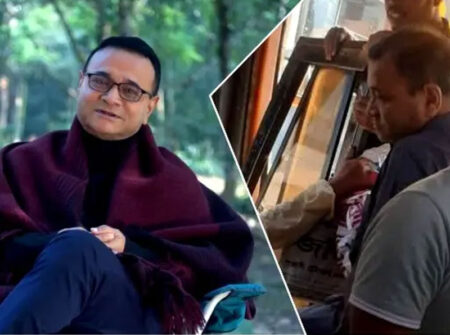 বাসে পাননি সিট, চালকের পাশেই বসে গেলেন অভিনেতা ডা. এজাজ