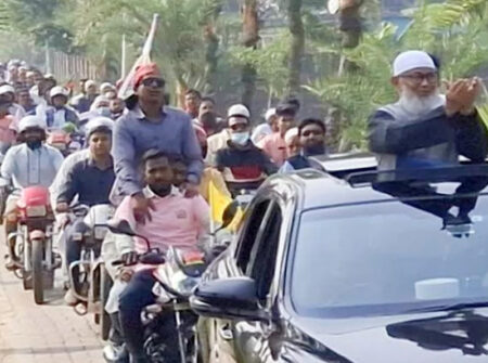 জামায়াতের শোডাউনে মোটরসাইকেলের ধাক্কায় প্রাণ গেল ৭৩ বছরের বৃদ্ধের