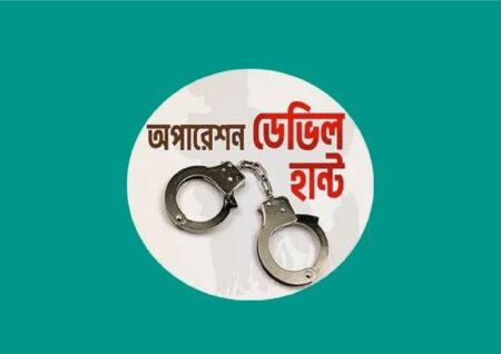 অপারেশন ডেভিল হান্ট ফেইজ-২ এর আওতায় গত ২৪ ঘণ্টায় ১১ জনকে গ্রেফতার করেছে ডিএমপি