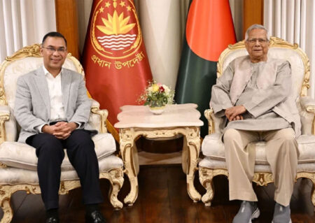 তারেক রহমানকে প্রধান উপদেষ্টার অভিনন্দন
