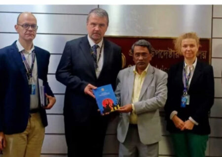 আলী রীয়াজের সঙ্গে ইইউ নির্বাচন পর্যবেক্ষণ দলের বৈঠক