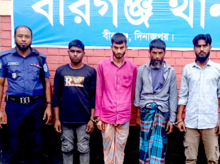 বীরগঞ্জে মাদকবিরোধী অভিযানে ৪ জনের কারাদণ্ড