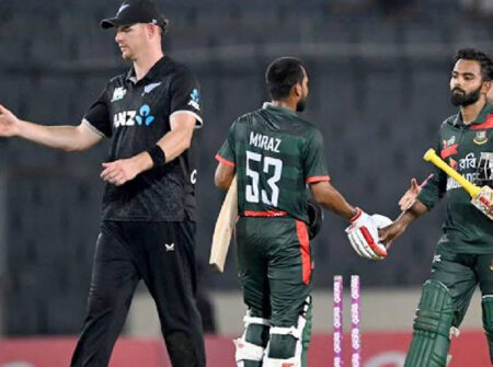 রেকর্ড গড়ে নিউজিল্যান্ডকে হারাল বাংলাদেশ, সিরিজে এগিয়ে টাইগাররা
