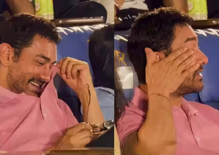 ছেলের সিনেমা দেখে আবেগে ভাসলেন আমির খান