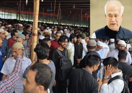 সাবেক মন্ত্রী ইঞ্জিনিয়ার মোশাররফের জানাজায় মানুষের ঢল, ‘জয় বাংলা’ স্লোগান