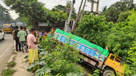 সোনারগাঁওয়ে ট্রাকের ধাক্কায় এক পথচারী নিহত, আহত ৪