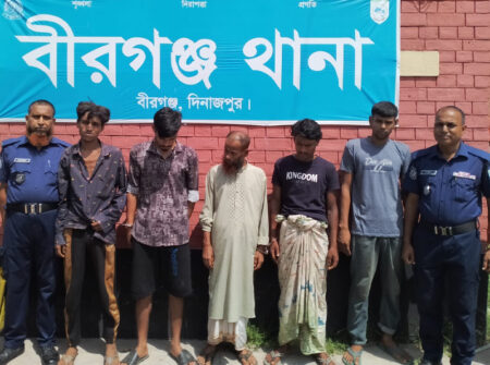 বীরগঞ্জে ভ্রাম্যমাণ আদালতে ৫ মাদক ব্যবসায়ী ও সেবনকারীর কারাদণ্ড