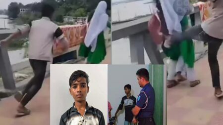 সোনারগাঁওয়ে স্কুল ছাত্রীকে লাথি দেওয়ার ভিডিও ভাইরাল :পুলিশ সমাজসেবার তত্ত্বাবধানে পরিবারের জিম্মায় দিল সেই কিশোরকে
