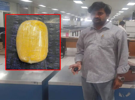 প্যান্টের ভেতরে লুকানো কোটি টাকার সোনাসহ ভারতীয় নাগরিক আটক