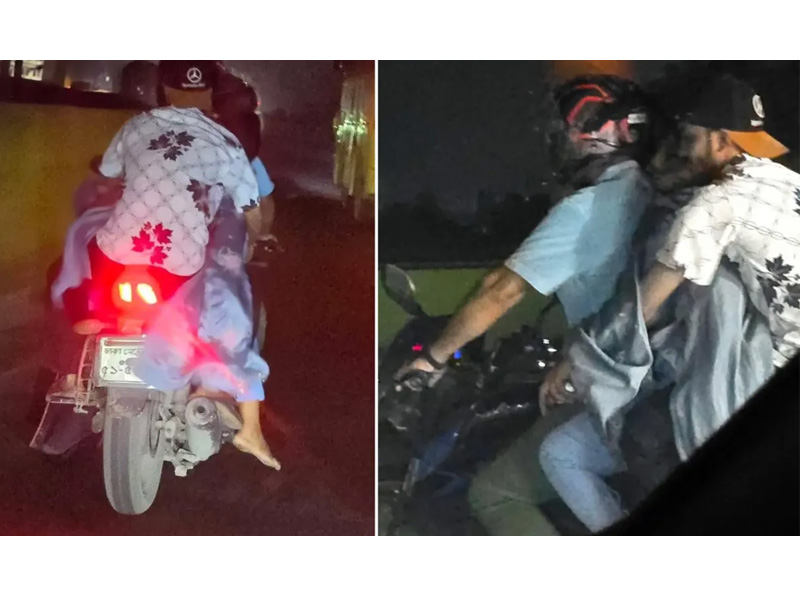 মধ্যরাতে মোটরসাইকেলে ‘নিথর’ তরুণীর দৃশ্য নিয়ে উদ্বেগ