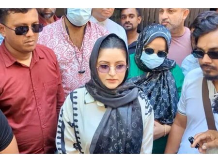 যানজটে আদালতে পৌঁছাতে দেরি, পেছাল পরীমণির জেরা