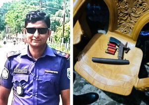 ট্রাফিক চেকপোস্টে অস্ত্রসহ দুইজন আটক, সাহসিকতায় প্রশংসিত সার্জেন্ট