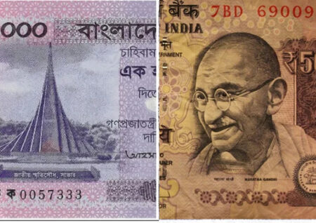 ভারতীয় রুপির বিপরীতে দুই বছরে ১১.৬% শক্তিশালী হয়েছে টাকা