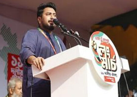রংপুর লংমার্চের উদ্বোধনী সমাবেশে বিএনপি সরকারের বিরুদ্ধে নাহিদের অভিযোগ