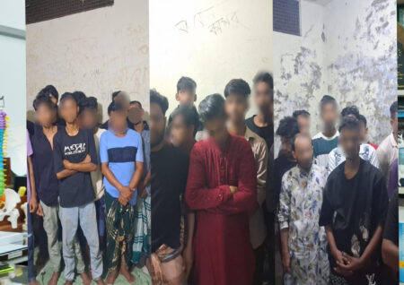 কুমিল্লার ১৮ থানায় কিশোর গ্যাংবিরোধী সাঁড়াশি অভিযান, আটক ৬২৪