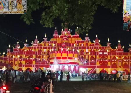 দিনাজপুর বীরগঞ্জে সাহাডুবীতে দুর্গোৎসব ঘিরে উৎসবের আমেজ